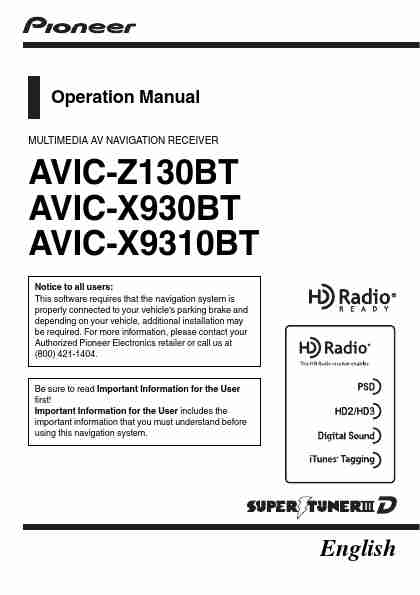 Pioneer Portable Radio AVIC-Z130BT-page_pdf